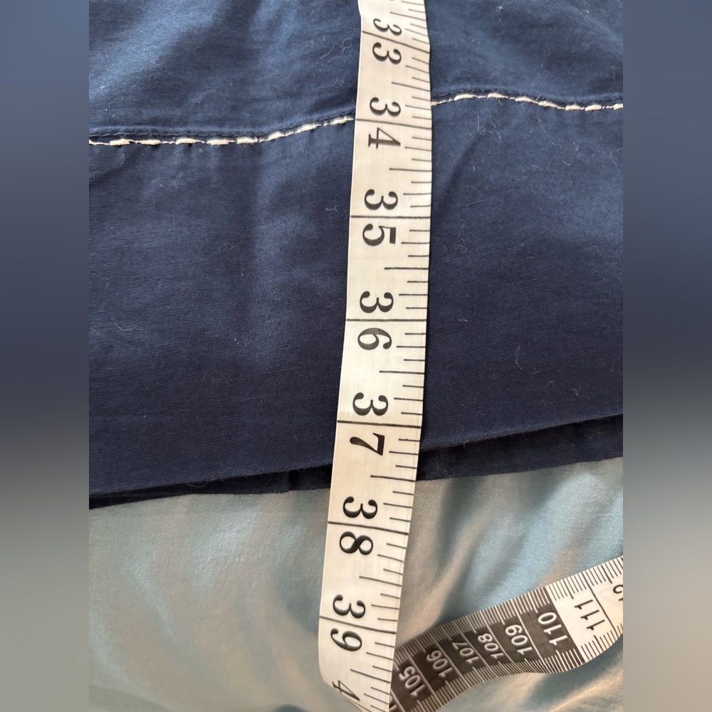 Navy Blue Cotton Dress - Picture 8 of 10